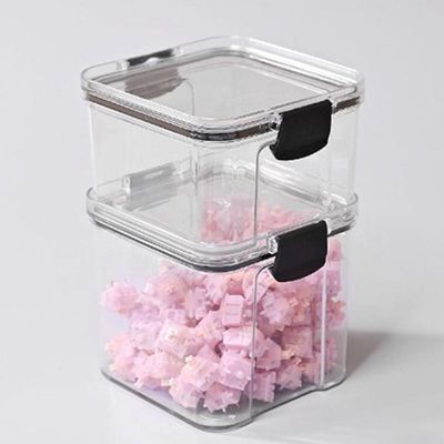 Pote Hermetico Conserva Tampa Veda Armazena 700ml Tempero Mantimento Alimento Acrilico Transparente