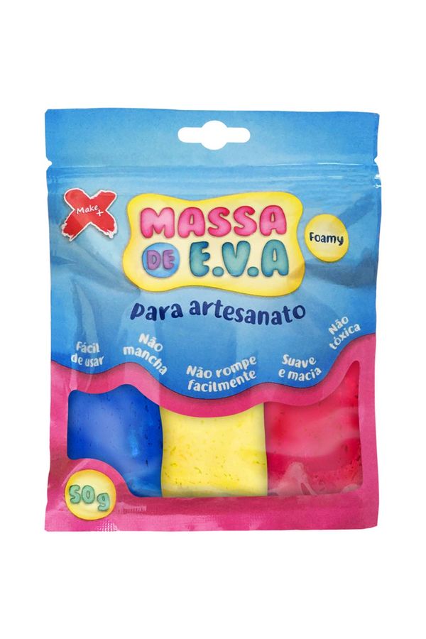 Massa de Eva para Modelar 50g com 5 Unidades Cores Diversas - Item Sortido