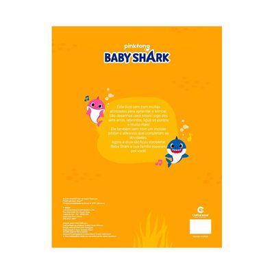 Livro Infantil Culturama Baby Shark Atividades para Ler e Brincar com Adesivos Interativos