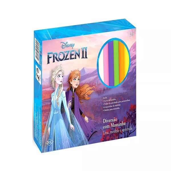 Livro Infantil Dcl Kit Diversão para Ler e Brincar com 06 Massinhas para Atividades Frozen II