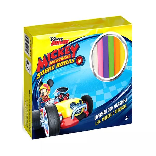 Livro Infantil Dcl Kit Diversão para Ler e Brincar com 06 Massinhas para Atividades Mickey