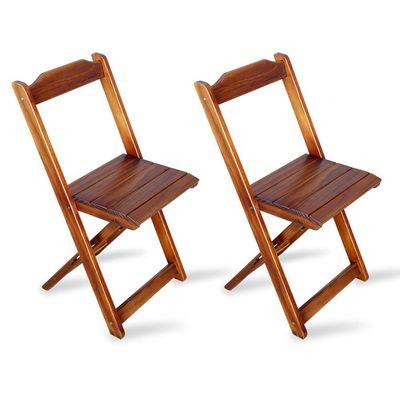 Conjunto De Mesa Dobrável 70x70 Com 2 Cadeiras Com Mesa Aparador Tarimatã -imbuia
