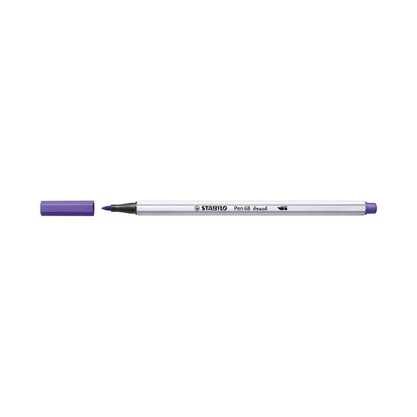 Caneta Hidrográfica Stabilo Pen 68 Brush Aquarelável Violeta Caneta Hidrográfica Stabilo Pen 68 Brush Aquarelável Violeta