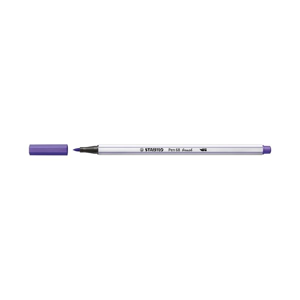 Caneta Hidrográfica Stabilo Pen 68 Brush Aquarelável Violeta