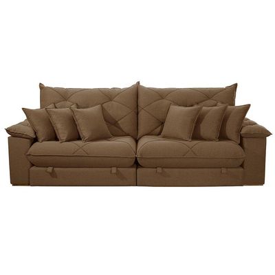 Sofá ágata Veludo Dois Módulos De 90 Cm B25 Meu Sofá Online B016 Veludo Marrom