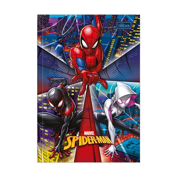 Caderno Brochura Tilibra Capa Dura 1/4 Spider-Man Capas Diversas - Item Sortido