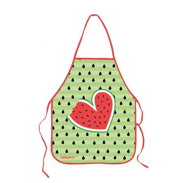 Avental Infantil Leonora Plástico Decorado Melancia Avental Infantil Leonora Plástico Decorado Melancia