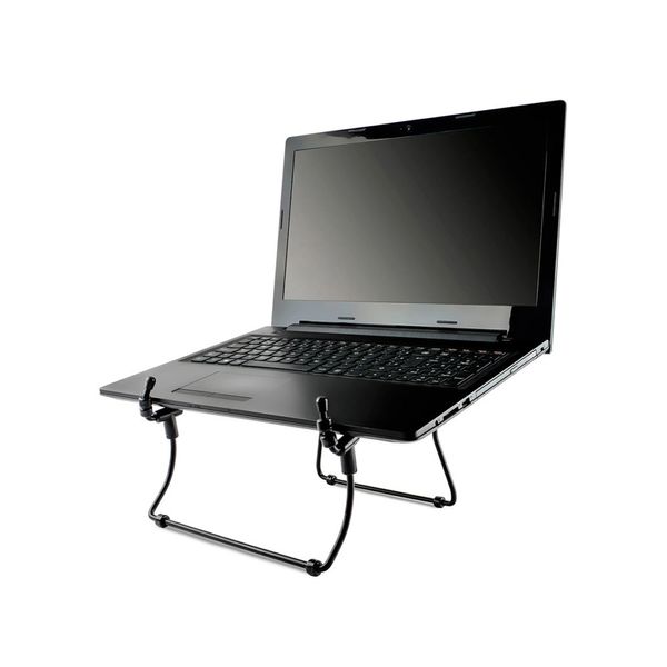 Suporte de Aço Reliza para Notebook com Altura Regulável Preto