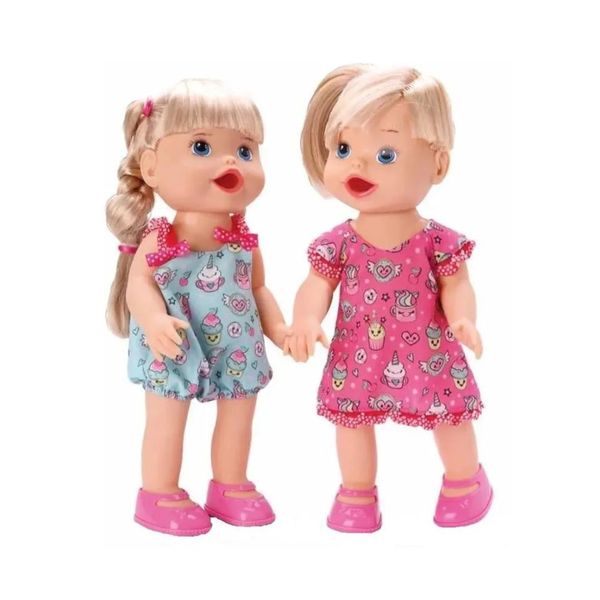 Boneca Divertoys My Little Collection Gêmeas