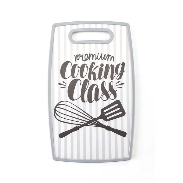 Tábua de Corte Le Cook em Plástico Branca Oval 23x37cm