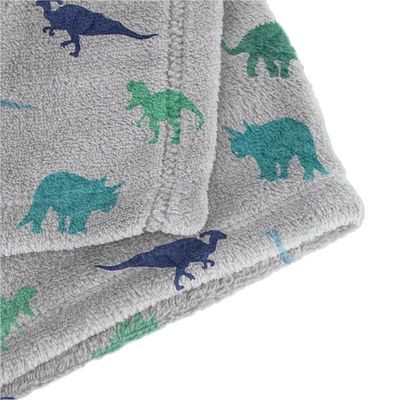 Manta Cobertor Infantil Flannel Le Casa 100% Poliéster Dino World