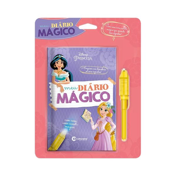 Livro Infantil Culturama Meu Diário Mágico Princesas com Caneta