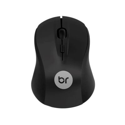 Mouse Bright Escócia Conexão sem Fio Design Ergonômico Modelo 0095 Preto