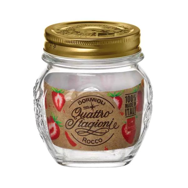 Pote de Vidro com Tampa Dourada Mormioli Rocco Quattro Stagioni 300ml Pote de Vidro com Tampa Dourada Mormioli Rocco Quattro Stagioni 300ml