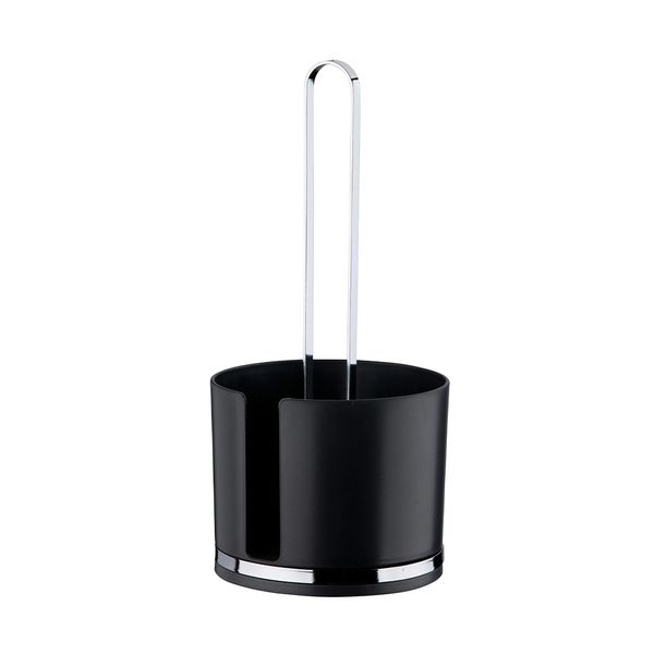 Porta Rolo de Papel Toalha de Mesa Future Eleganza em Plástico Preto Porta Rolo de Papel Toalha de Mesa Future Eleganza em Plástico Preto