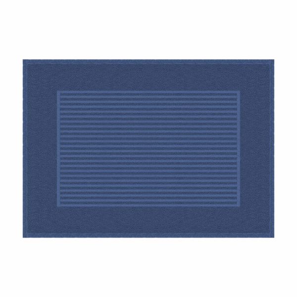 Toalha de Piso Atlântica Basic Antiderrapante 100% Algodão 70x50cm Azul Class