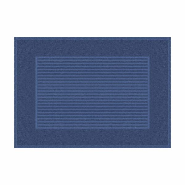 Toalha de Piso Atlântica Basic Antiderrapante 100% Algodão 70x50cm Azul Class