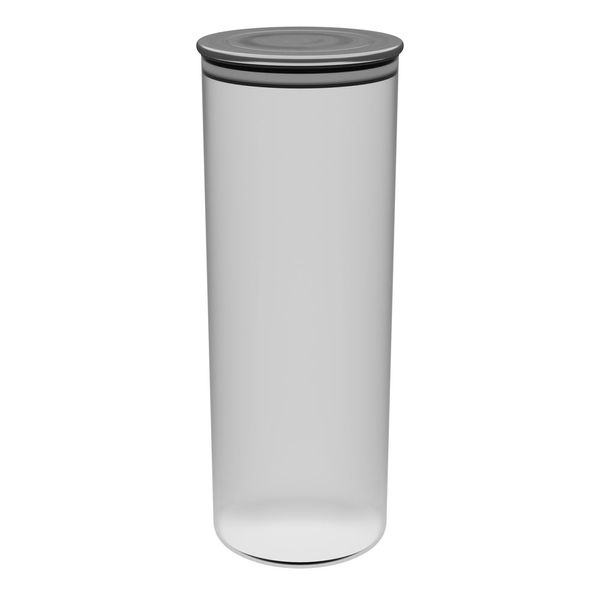 Pote para Mantimento Le em Vidro Borosilicato Hermético com Tampa Inox 1,8L