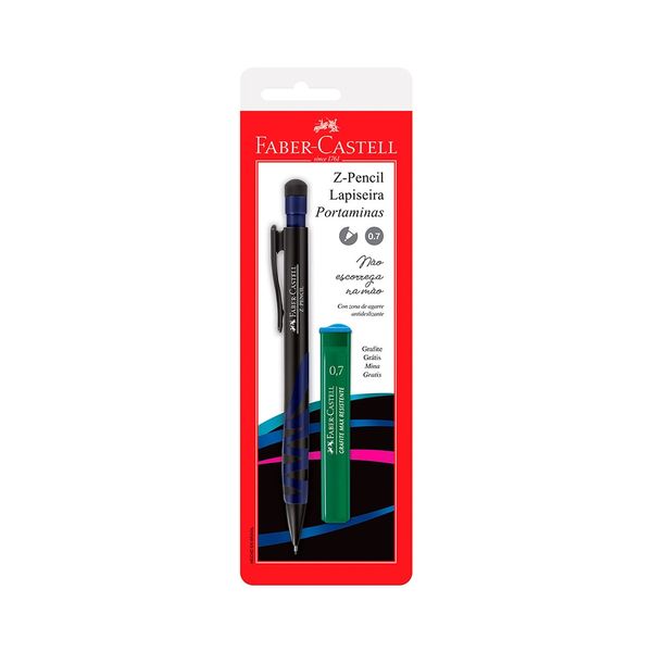 Lapiseira Faber-Castell Z-Pencil Mix 0.7mm com Mina Refil 0.7mm Cores Diversas - Item Sortido