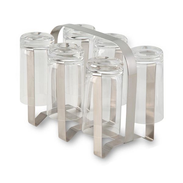 Porta Copos Domum em Inox para 6 Copos Porta Copos Domum em Inox para 6 Copos
