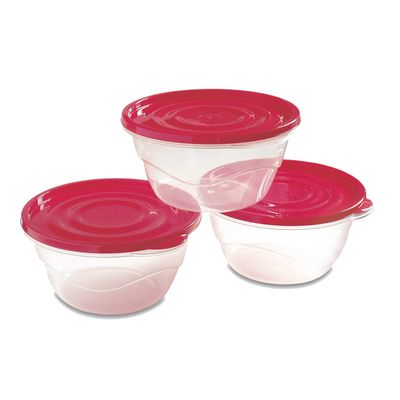 Conjunto de Potes São Bernardo Multiclick em Plástico com 3 Peças 1,8L - Item Sortido
