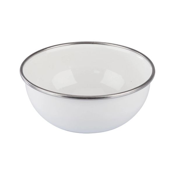 Bowl de Aço Esmaltado Metallouça Branco 20cm
