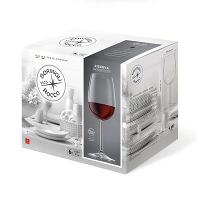 Jogo de Taças para Vinho Bormioli Bordeaux Riserva 545ml 6 Peças