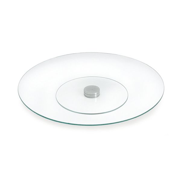Prato Giratório Decorglass Transparente 32,5cm