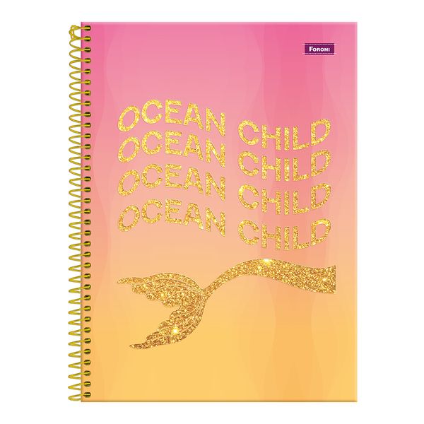 Caderno Universitário Foroni Sereias 15 Matérias 240 Folhas - Item Sortido