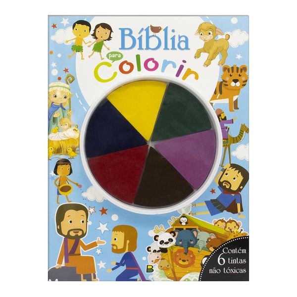 Livro Infantil Todolivro Dedinhos em Ação Bíblia para Colorir