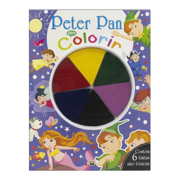 Livro Infantil Todolivro Dedinhos em Ação Peter Pan para Colorir