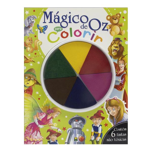 Livro Infantil Todolivro Dedinhos em Ação Mágico De Oz para Colorir