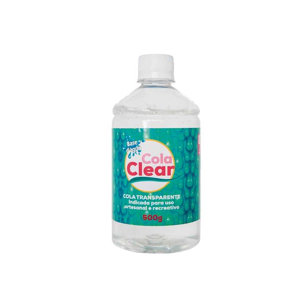 Cola Transparente Glitter Clear com 500g