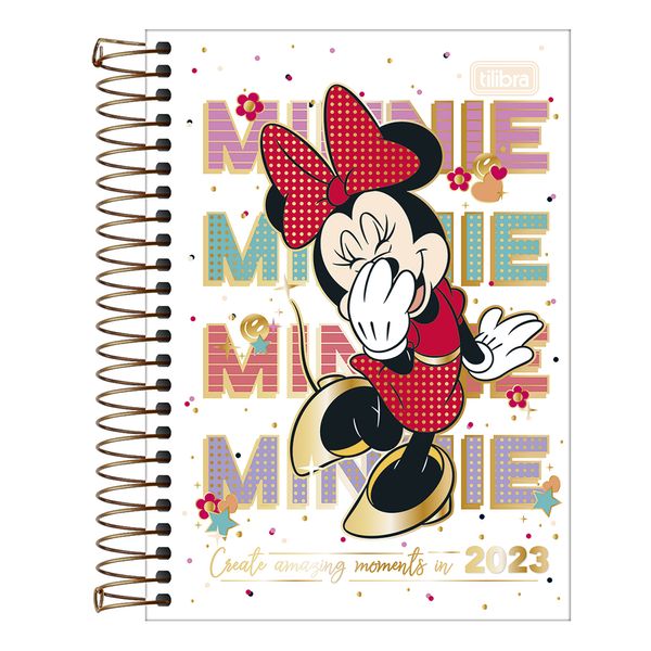 Agenda Tilibra Espiral Minnie 129x187mm Capas Diversas - Item Sortido