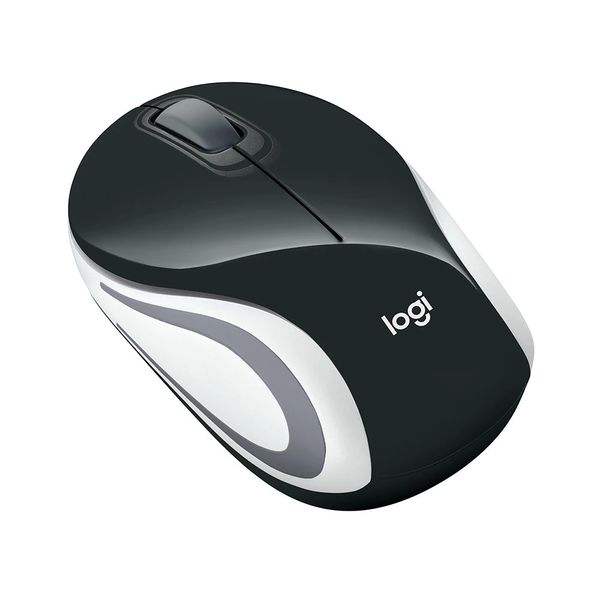 Mini Mouse Logitech sem Fio Preto M187 - 910-005459