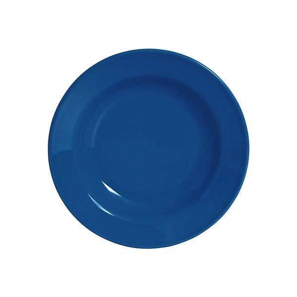 Prato Fundo em Cerâmica Scalla Standard Azul 25cm