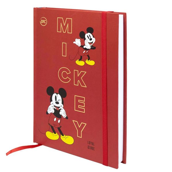 Caderneta Capa Dura Dac com Pauta Costurada A5 Disney Mickey 336 Folhas