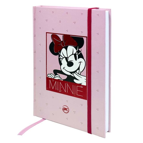 Caderneta com Pauta Costurada Dac Capa Dura A5 Disney Minnie 336 Folhas