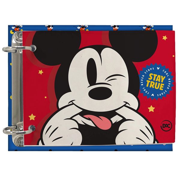 Caderno Mini Argolado Dac Disney Mickey com 80 Folhas