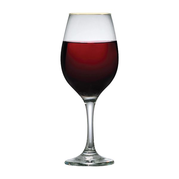 Taça para Vinho Ruvolo com Filete Dourado 385ml Taça para Vinho Ruvolo com Filete Dourado 385ml