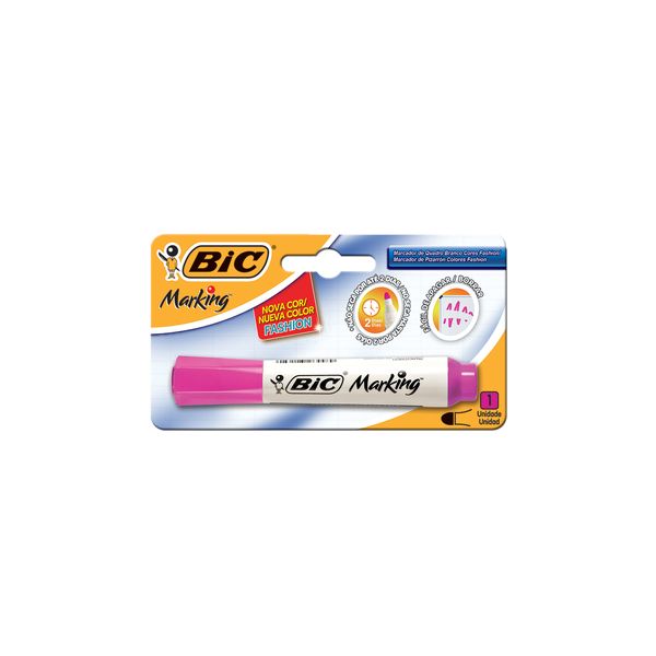 Marcador para Quadro Branco Bic Rosa Fashion Ponta Média Redonda