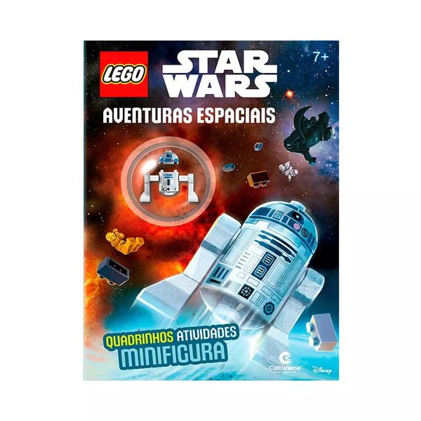 Livro Infantil Culturama Star Wars Aventuras Espaciais com Brinquedo Miniatura