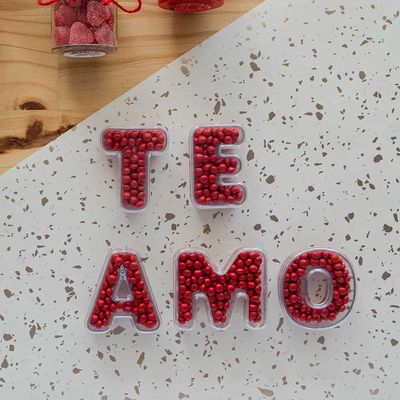 Caixa Acrílica Pop Festta com Tampa Letra A