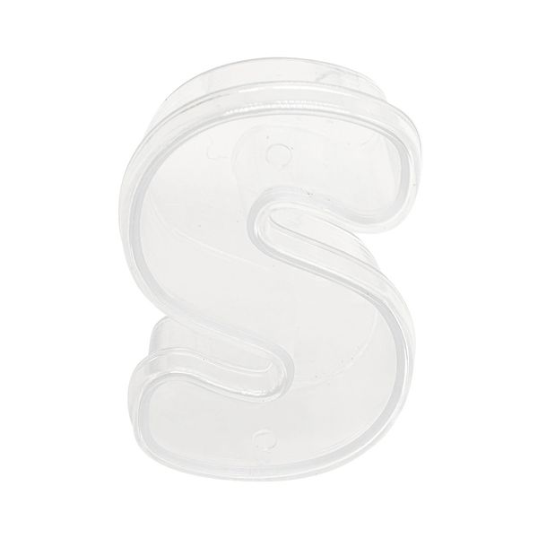 Caixa Acrílica Pop Festta com Tampa Letra S Caixa Acrílica Pop Festta com Tampa Letra S