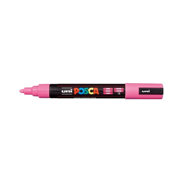 Caneta Permanente Posca Uniball 5M Rosa