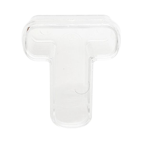 Caixa Acrílica Pop Festta com Tampa Letra T Caixa Acrílica Pop Festta com Tampa Letra T