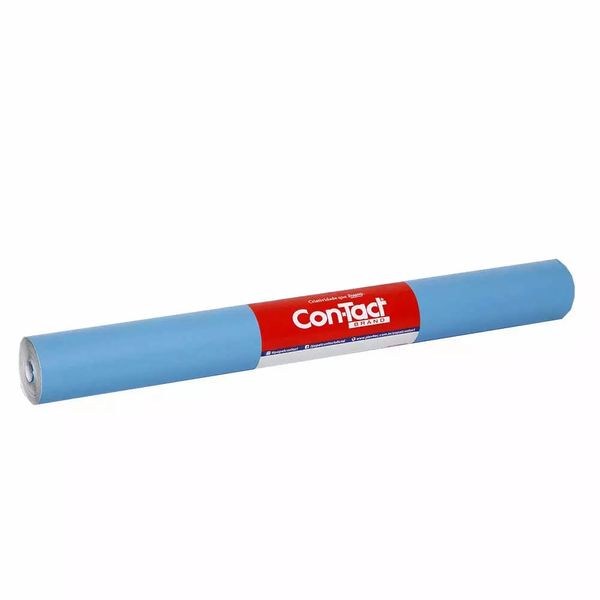 Plástico Adesivo Contact Liso Color Azul Escuro 45cmx2m