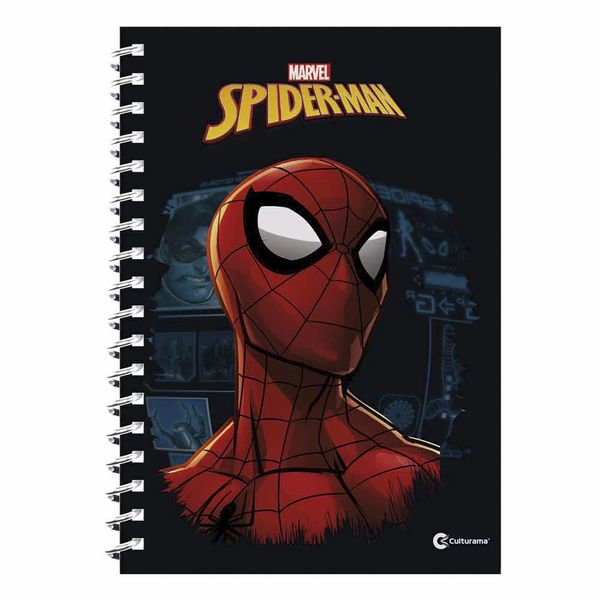 Caderno Universitário Culturama Espiral Capa Dura Le Spider-Man 10 Matérias 160 Folhas II