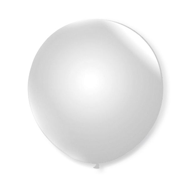 Balão São Roque Imperial Nº5 com 50 Unidades Branco Polar