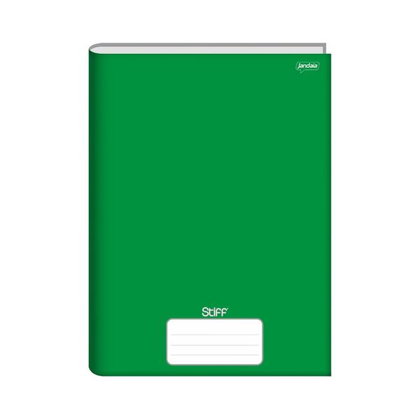 Caderno Universitário Jandaia Brochura Capa Dura 1 Matéria Verde
